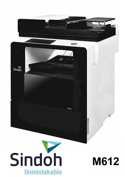 Sindoh M612 A4 Mono MFP Multi-Function Printer sales, supplier We can supply, install support fast mono, black and white printers in East Sussex, West Sussex, Surrey and Kent.